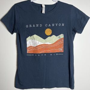 LAT Apparel Grand Canyon North Rim Graphic Navy Blue t-Shirt Size M 100% cotton